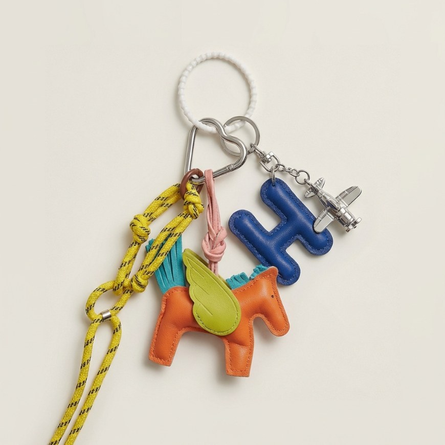 Breloc Lety Pegasus Rodeo, Multicolor 1– Accesoriu Geantă Piele Naturala