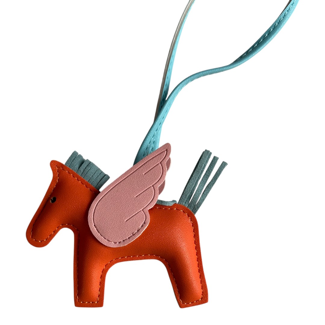 Breloc Lety Pegasus Rodeo Solo, Caramel & Onyx Charm Geantă Model Cal Înaripat