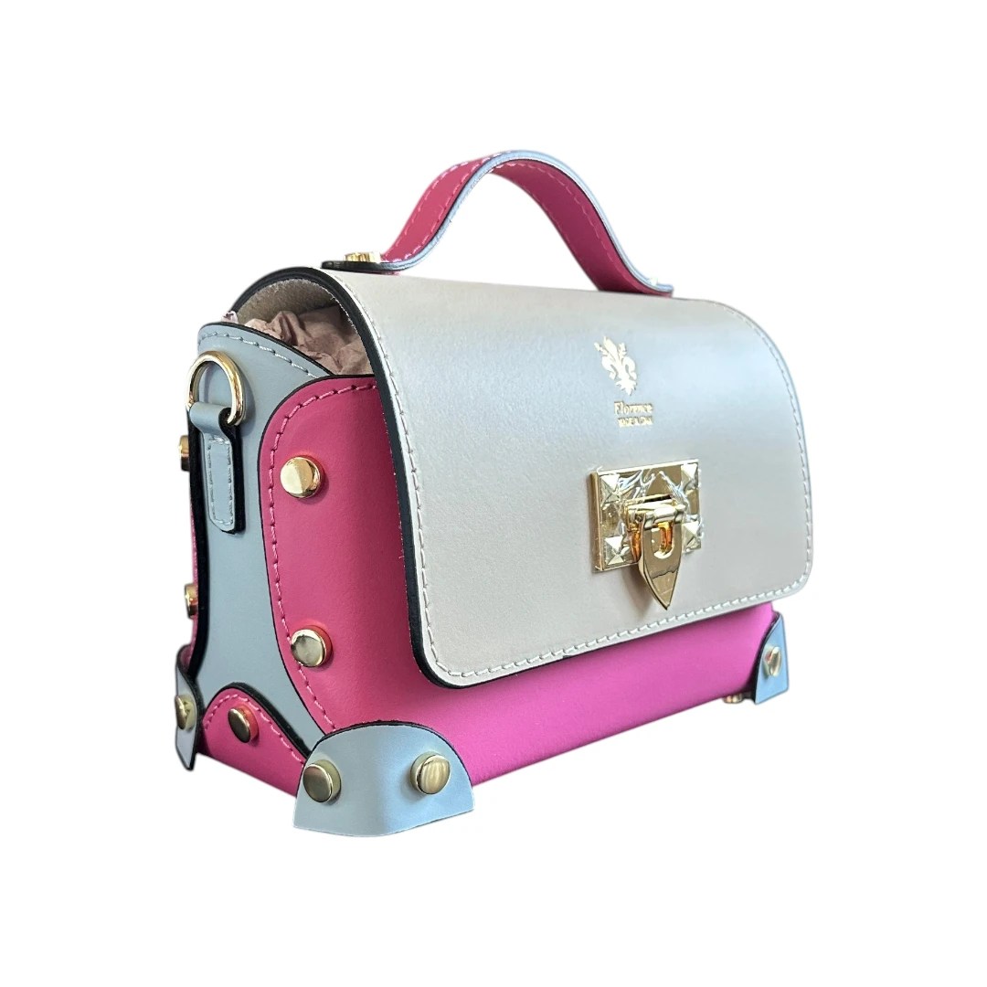 Geanta Florence din piele naturală – Pastel 3