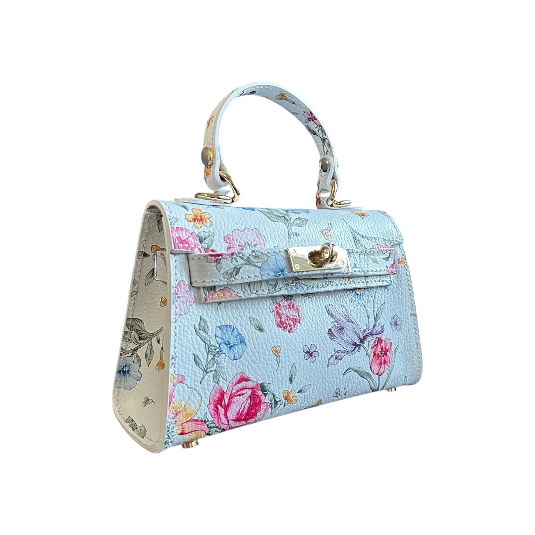 Geantă Heily Floral Piele Naturală