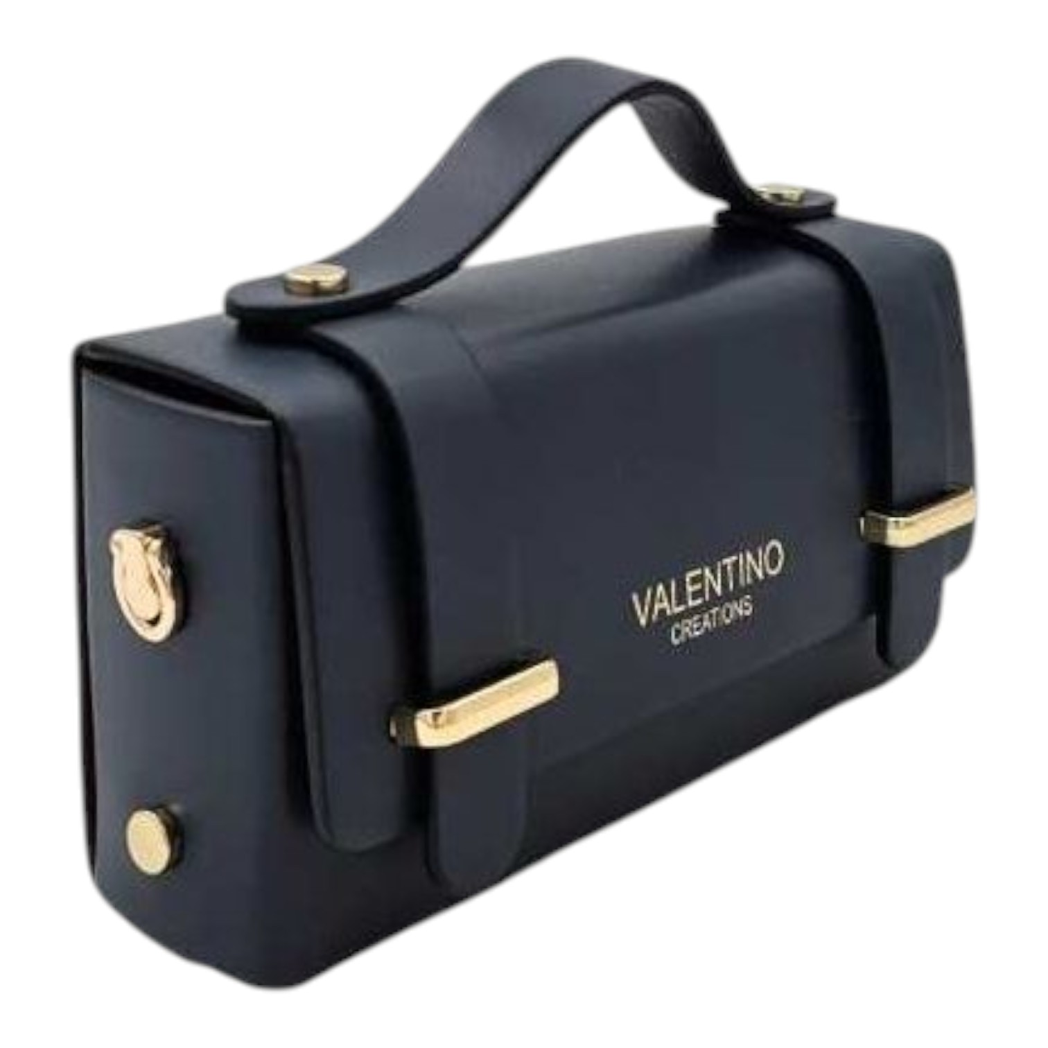 Valentino Creations, negru, piele naturala