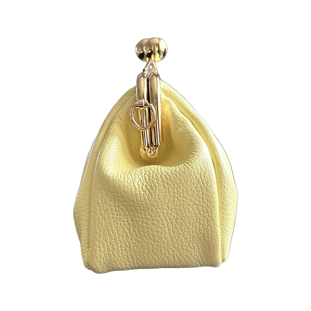 Geantă Simona Mini din Piele Naturală, Limone