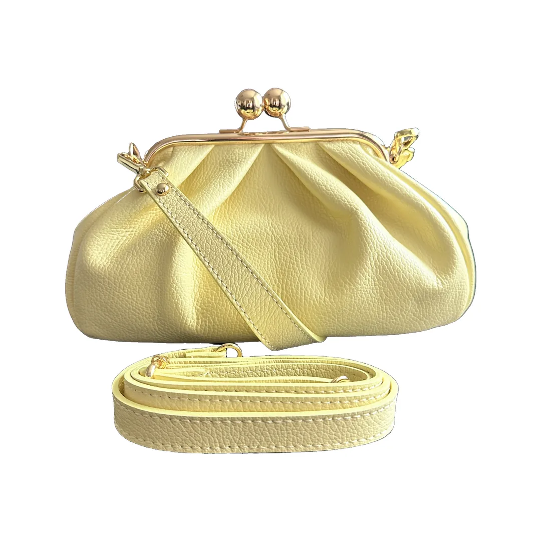 Geantă Simona Mini din Piele Naturală, Limone